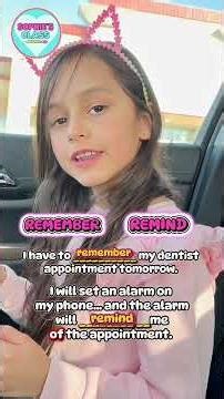 REMEMBER vs REMIND #englishtips