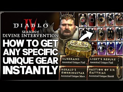 Diablo 4 - Do THIS Now - Get ANY Specific Unique Gear FAST New Season 11 Boss Materials Farm Guide!