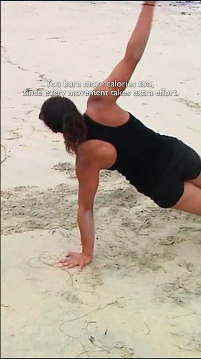 Beach workout.