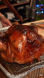 Turkey roasted with adobo flavors. A little Filipino flair on a Thanksgiving classic 🇵🇭 Finished with rich, delicious gravy. 🦃✨ Ingredients Turkey: * 20 lb Turkey * Turkey Gravy from @samsclub * 12-16 sticks of butter * Cheesecloth Compound butter * 2 Tbsp Thyme (chopped) * 2 Tbsp Rosemary (chopped) * 1 Tbsp Garlic powder * 2 tsp Salt * 2 tsp Black Pepper *Seasoning packet from the brine kit ​ Adobo Brine: * Brine Kit (makes brining so much easier) *1/2 Cup Soy Sauce * 3 Bay leaves *8 Garlic 