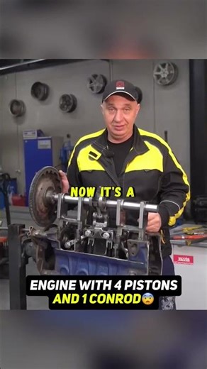 We try crazy engine configuration (1 rod 4 pistons)