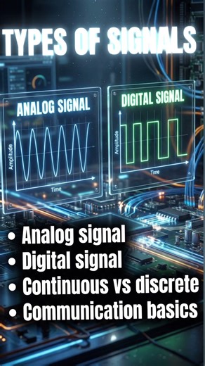 Types of Signals in Communication System#education #facts #learning #signals #communicationsystems