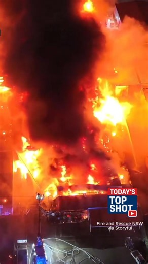 Chemical explosion sends flames 40 stories into the air