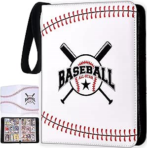 Amazon.com: DYFAIS Baseball Card Binder with Sleeves 900 Pockets- Premium PU Leather, Double Sided- Trading Card Storage/Ring Holder Organizer Album for MTG, TCG, Sports Cards, Baseball Gifts : Toys & Games