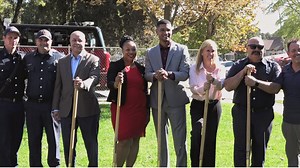 Stockton firefighters, city leaders break ground on new firefighter memorial location