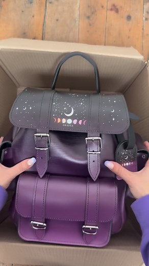 The purple moon backpack collection https://www.grafea.com/search?q=purple moon*&type=product | Grafea
