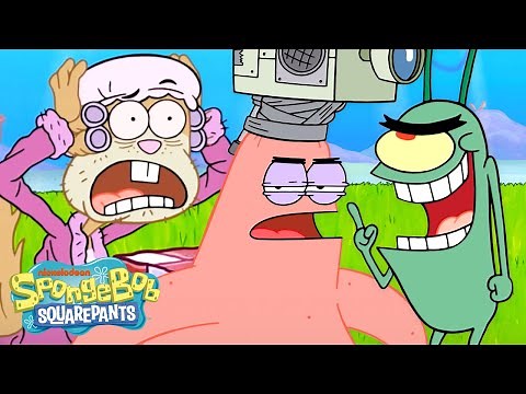 Sandy & Patrick Spy on Plankton! 📹 | Full Scene | @SpongeBobOfficial