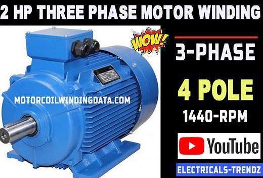 3 Phase Motor Winding Diagram & Resistance Values