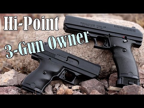Hi-Point Firearms - Reliable & Accurate? Shooting Review - .45 ACP Carbine & Two Pistols