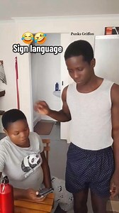 3.1M views · 57K reactions | 藍藍sign language #reelsviral #comedy #love | Punks Griffon | Facebook