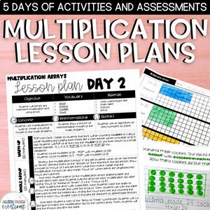 3rd Grade Multiplication Lesson Plans, Worksheets, Centers & Skill Check Quizzes