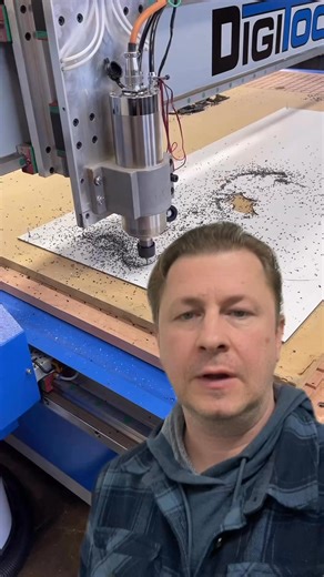 Polymetal or aluminum composite material it is one of the easiest things you can cut on a CNC router. It doesn't put a strain on your machine or its components... Doesn't require a lot of horsepower from the spindle. We put this DigiTool DT610 to the test cutting some simple designs for our customer who has a sign company. If you're in the sign business and you have a CNC router, want a CNC router, or have questions at all about CNC machines and their uses in the sign shop, drop your question he