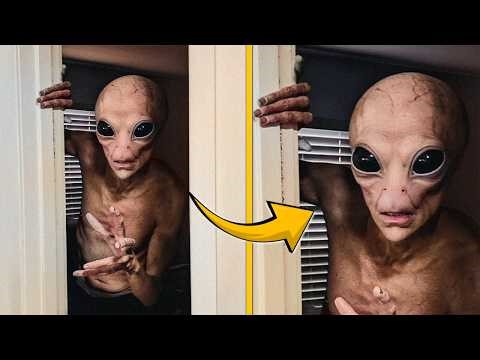 This Man Just Released the Clearest Images of Aliens Trying to Invade His Home..!!