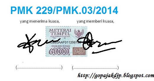 Surat Kuasa Khusus Pajak - PMK 229 Tahun 2014