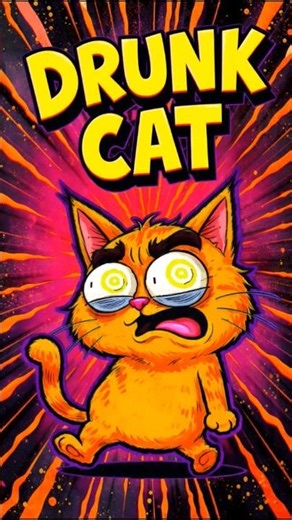 This Cat Accidentally Got Drunk… and Things Got WEIRD 🐱🍾”