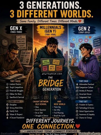 Why Gen Z, Millennials & Gen X, Gen Alpha Think So Differently 🤯 #genz #millennials Generation