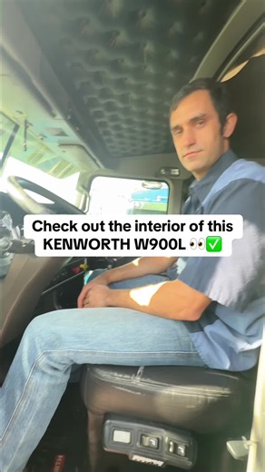 Check out the interior of this KENWORTH W900L 👀✅ #dieseltruck #dieselpower #owneroperator #trucksales #trailer