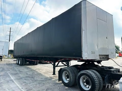 2019 Transcraft 53ft Conestoga Flatbed Trailer - Combo, Aluminum Floor, Rear Sliding Axle