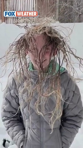 CRAZY HAIR DAY 🥶❄️ A mother-daughter duo took advantage of the arctic blast in #Colorado on Jan. 15 to make a wild #hairstyle. “We always like to do fun experiments with the cold weather. My daughter had wet hair after she took a shower, so we thought let’s see if we can get your hair to freeze standing up,” Meagan Schrecengost said. #cowx #winter #coldweathervibes #hairtok
