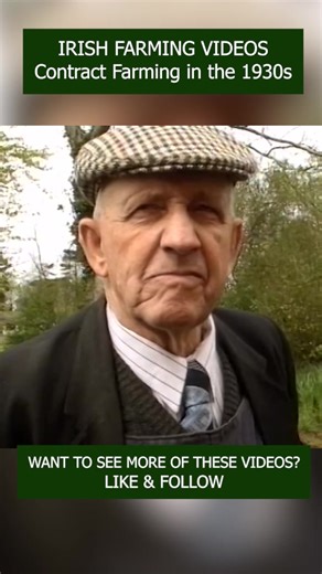 Interview with Hughy Kilpatrick (RIP) from Bellaghy Co. Derry. My Dad interviewed Hughy 30 years ago in 1996 when they were planting a field of Oats. In this short clip we get an insight into the work and money required to be a farm contractor back in 1930s Ireland. #farmhistory #irishhistory ##fblifestyle #Ireland | Videos of Irish Farming Life