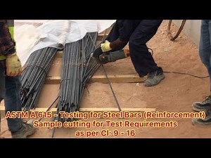 ASTM A615 - Testing for Steel Bars || Yield Strength, Tensile Strength, Elongation, Bend Test