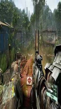 We decided to ride a barrel with explosives #crysis2remastered #gaming