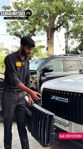 😳 JAECOO J7 LED Logo Upgrade 🔥 Car ON Hoti Hi Light Show Start!