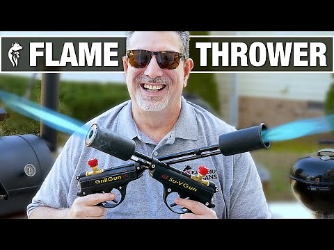 GrillBlazer Grill Gun and Su-V Gun FLAMETHROWER Review!