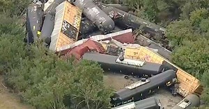35 Union Pacific train cars derail near Texas town, no injuries reported
