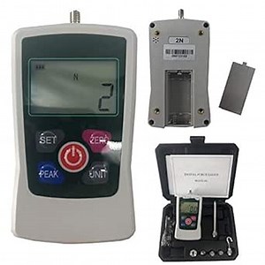 Digital Force Gauge Push Pull Gauge Meter Tester with Maximum Load Value 2N 0.2kg 0.45Lb 7.2Oz