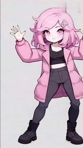 Chibis Girls cute dance in 2d style | Pixverse ChibiPop