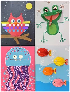 60K views · 2.2K reactions | Learn to Make Colorful Animal Crafts in Easy Steps | Kidpid | Facebook