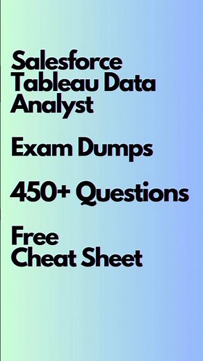 Salesforce Tableau Data Analyst Exam Questions | Practice Tests | SkillCertPro
