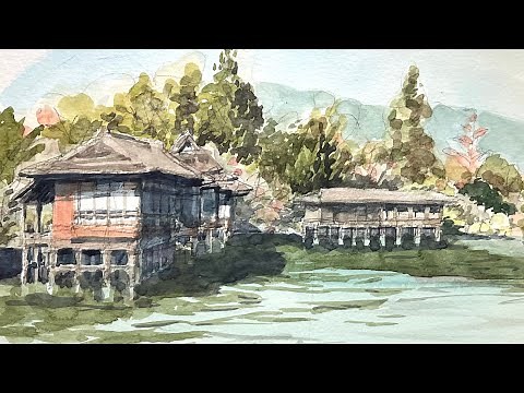透明水彩風景画講座〈光と陰／影 2〉