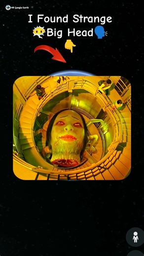 I Found Strange Big Head 🗣️😱 on google maps and google earth 🌎 #shots #hrgoogleearth