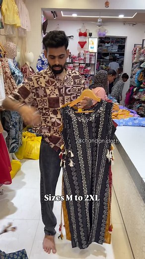 Chandan cloth. partapur on Instagram: "New cotton straight long kurtis🌸 Extra sleeves inside✅ Visit our store @chandan.cloth #partapur #fashion #trending #explore"