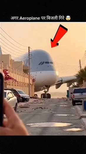 Agar Plane Par Bijli Gir Jaye Toh Kya Hota Hai? ⚡😳 Real Truth! ✈️ #shorts