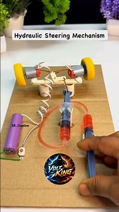 How Hydraulic Steering Actually Works! 🚜💨 #Hydraulics #DIY #Engineering #ScienceProject #shorts