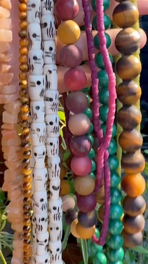 14 reactions | Such a beautiful fall-inspired bead haul from @natalieburelson72. Featuring Orange Calcite Chunks, Tiger Eye, Malachite, Jasper, Carved Bone Skull Mala Beads, Jade, Pearl Charms, and more, I’m loving all the rich October tones. The perfect mix for cozy fall jewelry designs and seasonal inspiration. #TheBeadChest #BeadHaul | The Bead Chest | Facebook