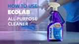 ECOLAB 32 oz. Lavender Scented Professional-Strength All-Purpose Cleaner Spray, Degreases, Streak Free, Ready to Use 7700457