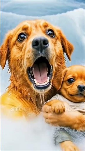 Hing Kong saver a cute puppy and its mother 🙏😱😥