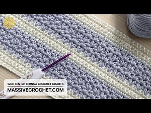 SUPER EASY Crochet Pattern for Absolute Beginners! ⚡️ 🤍 SUBLIME Crochet Stitch for Blanket & Bag