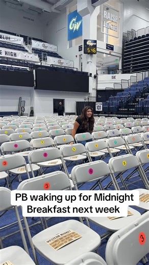 Ready for Finals? Come make study buddies with us at Midnight Breakfast on December 8th!!🧸 #wearewhathappens #fyp #gw #programboard #midnightbreakfast