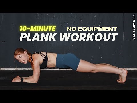 10 Min. Intense Plank Challenge Workout — 15 Plank Variations + Wrist Warm Up | Follow Along
