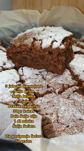 Kolač sa jabukom #kolac #brzirecepti #kolacsajabukom #recepti | Kuhinja Smisli spremi