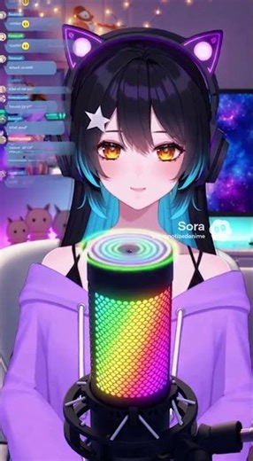 Vtuber got hypnotized by her rgb mic