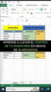 87K views · 1.8K reactions | Lleva el control del inventario facilmente en excel #tipsexcel #exceltips #Microsoft #office #Excel | Kevin Ramirez | Facebook