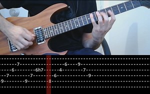 【慢速教学】Polyphia - O.D. main riff (slow + Play along Tab)电吉他 前卫