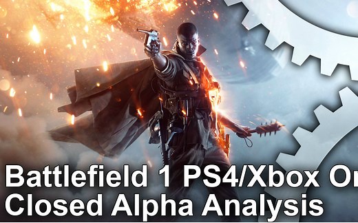 战地1 Alpha内测版 PC VS PS4 VS XB1 画面特效对比 以及主机平台的帧率测试