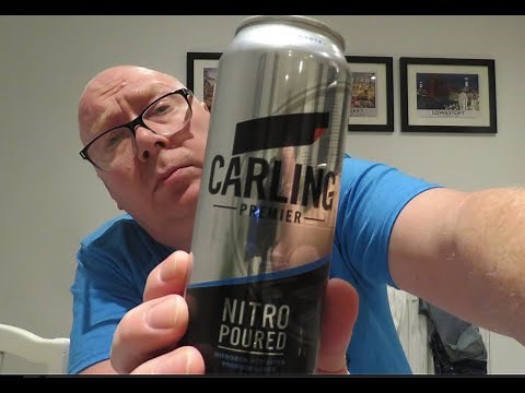 Carling Premier Nitro Poured Can Beer Review